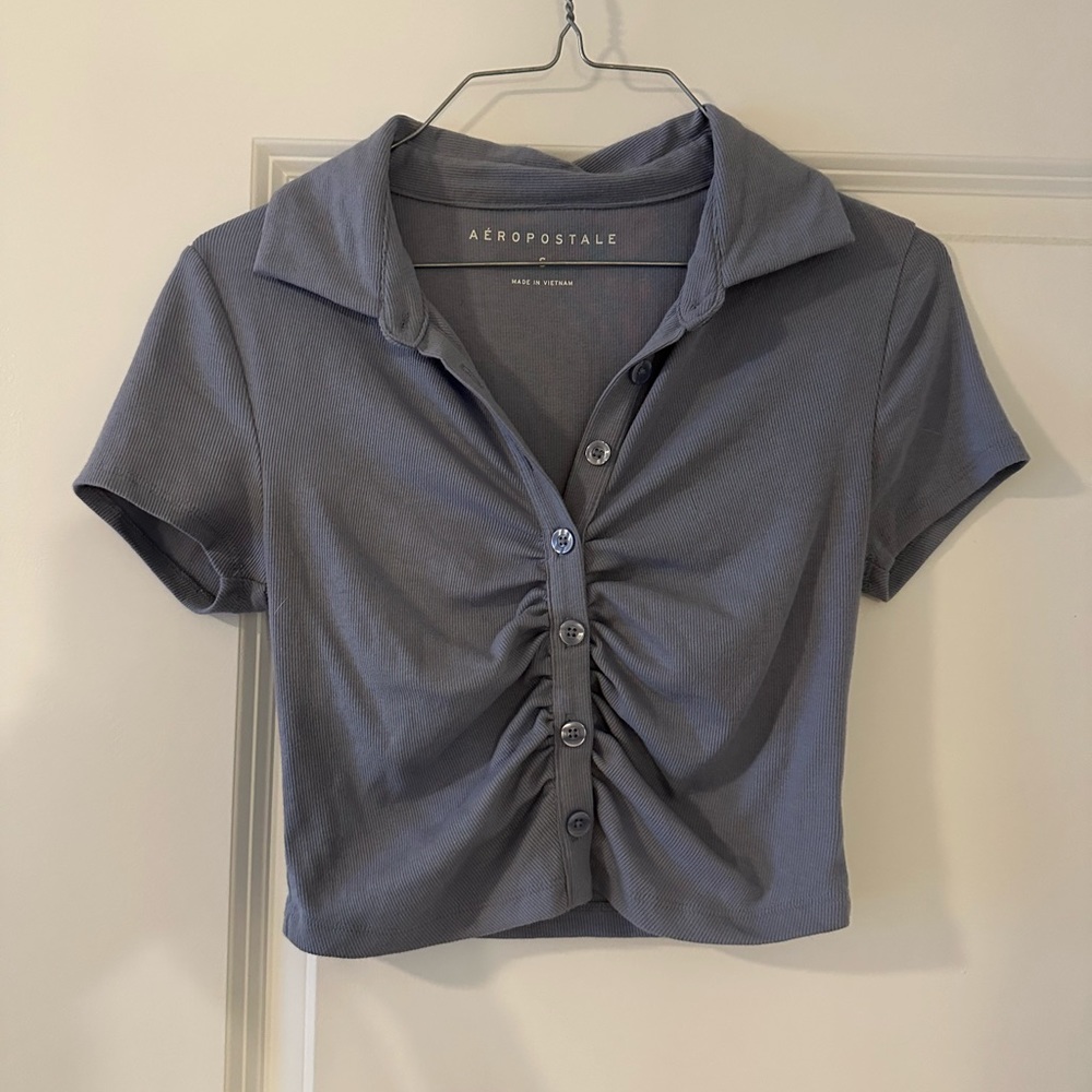 AEROPOSTALE Collared Crop Top